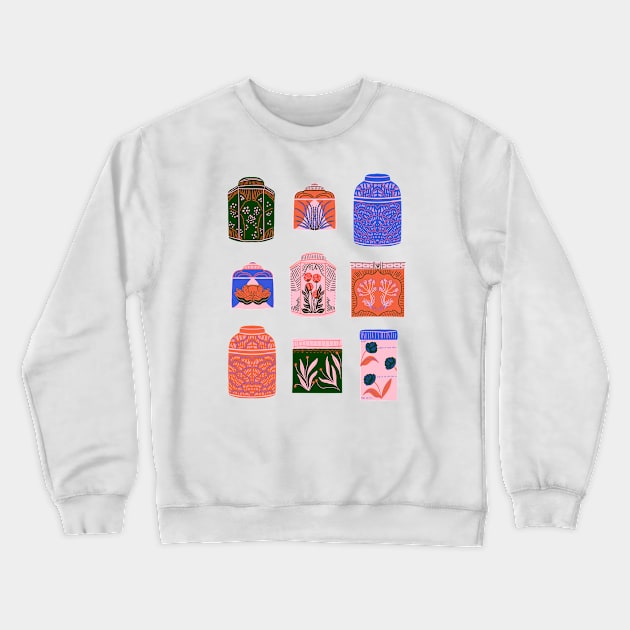 Tea canisters Crewneck Sweatshirt by Taranormal